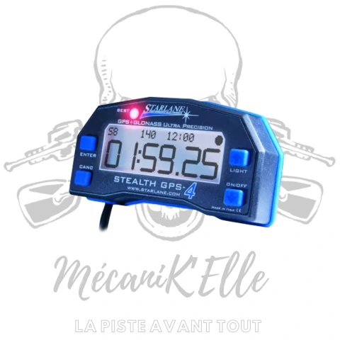 [STCSTHGPS4] Chronometre GPS moto Starlane Stealth GPS-4