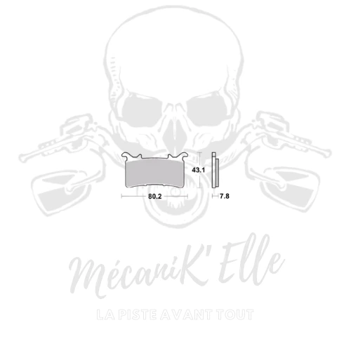 Plaquettes de frein BREMBO carbone céramique RC 07GR99RC