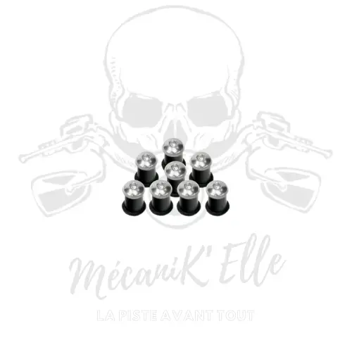 [11-0957P] Kit de vis de bulle anodisée 