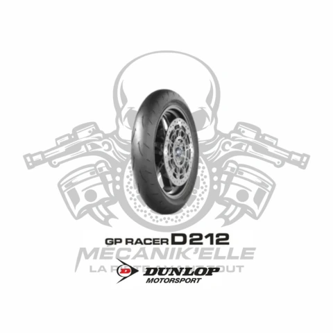 [Référence: D212 120 Medium] Dunlop D212 GP RACER  120/55ZR17 MEDIUM