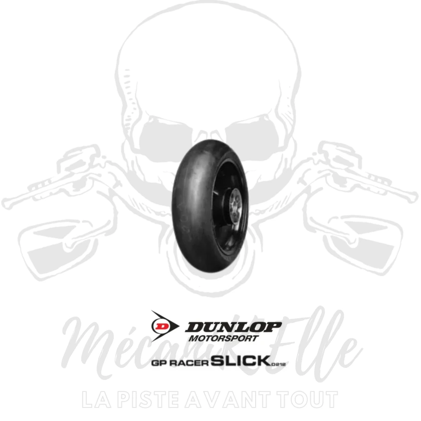 [Référence: SLICK 180 MED] Dunlop GP RACER SLICK 180/55ZR17 MEDIUM