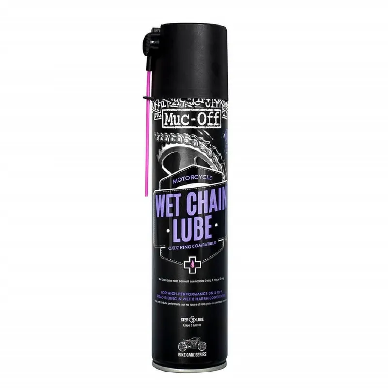[Référence :  1099799] Lubrifiant chaîne MUC-OFF Wet Chain Lube - 400ml