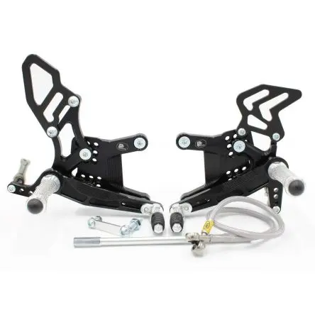 [03-643] Commandes reculées PP Tuning Kawasaki ZX6R 07-16 / ZX6R 636 13-18