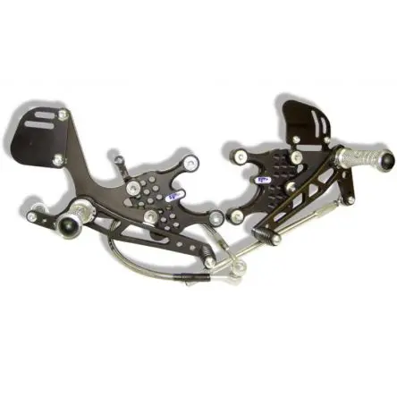 [03-642] Commandes reculées PP Tuning Kawasaki ZX10R 06-07