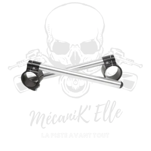 Demi-guidon racing PP TUNING noir / alu