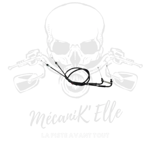 [01-1025715] Cables de gaz pour tirage rapide Domino XM2 pour Yamaha R6 06-24