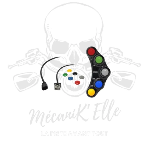 [30-078-PLSR017] Commodo gauche racing Jetprime pour Honda CBR1000RR 17-19