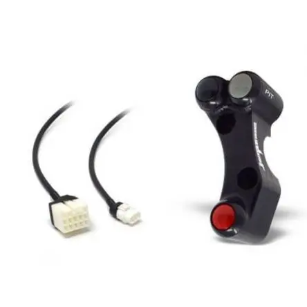 [30-078-PLSR029] Commodo gauche racing Jetprime pour Suzuki GSXR1000 09-16