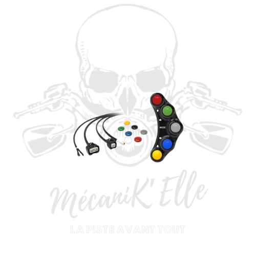 [30-078-PLSR027] Commodo gauche racing Jetprime pour Honda CBR1000RR 20-24