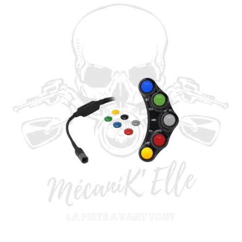 [30-078-PLSR038] Commodo gauche racing Jetprime pour BMW S1000RR 19-22