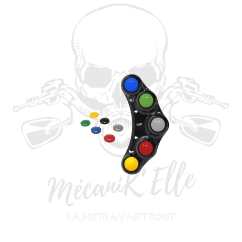 [30-078-PLS054] Commodo gauche racing Jetprime pour Kawasaki ZX6R 09-16