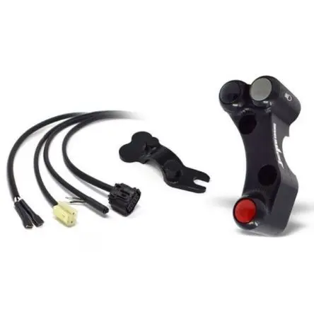 [30-078-PLSR013BRSX-B] Commodo gauche racing Jetprime avec collier BRSX pour Yamaha R6 17-24