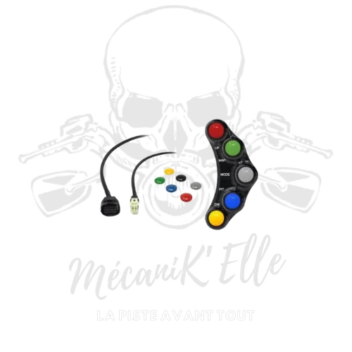 [30-078-PLSR003] Commodo gauche racing Jetprime pour Yamaha R1 15-19