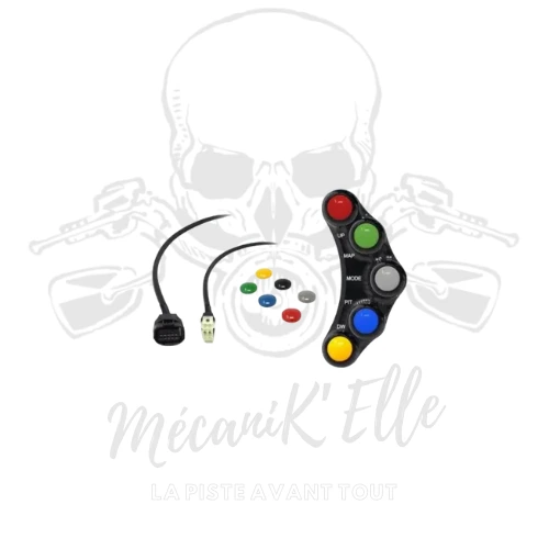 [30-078-PLSR033-N] Commodo gauche racing Jetprime pour Yamaha R1 20-24