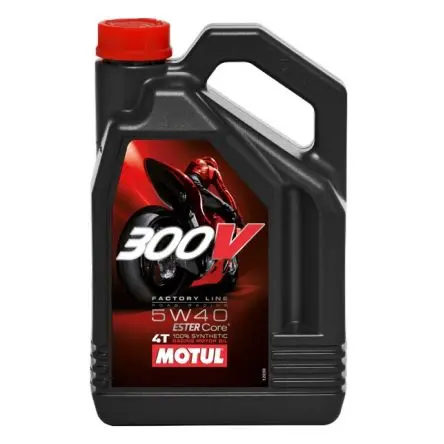[41-104115] Huile moteur Motul 300V 4T 5W-40 4L
