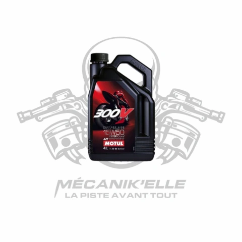 Huile moteur Motul 300V 4T 15W-50 4L