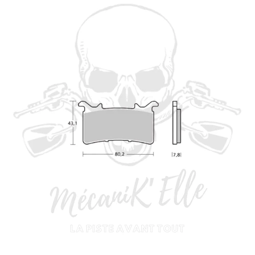 [Z04-107A48634] Plaquettes de frein Brembo Z04