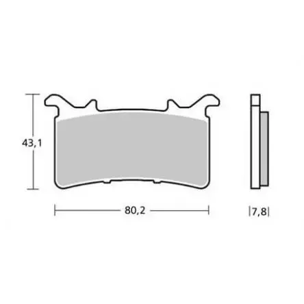 [Z04-107A48634] Plaquettes de frein Brembo Z04