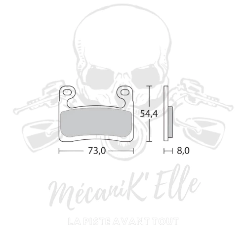 [Z04 107A48611] Plaquettes de frein Brembo Z04