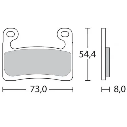 [Z04 107A48611] Plaquettes de frein Brembo Z04