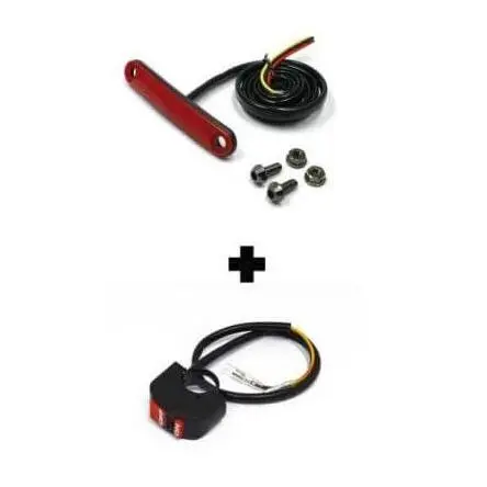 [Référence : 03-D45-29-310 + 03-INT-LUM-DRP] Kit feu arrière pluie + Intérrupteur